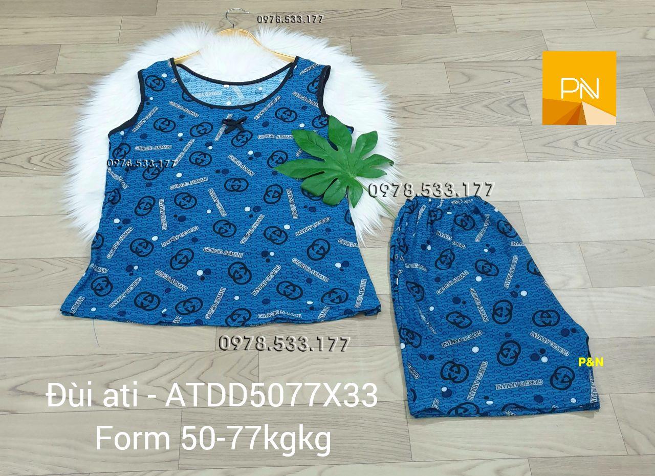 [50-77kg] Đồ bộ trung niên Ati quần đùi giá rẻ đẹp - ATDD5077X33
