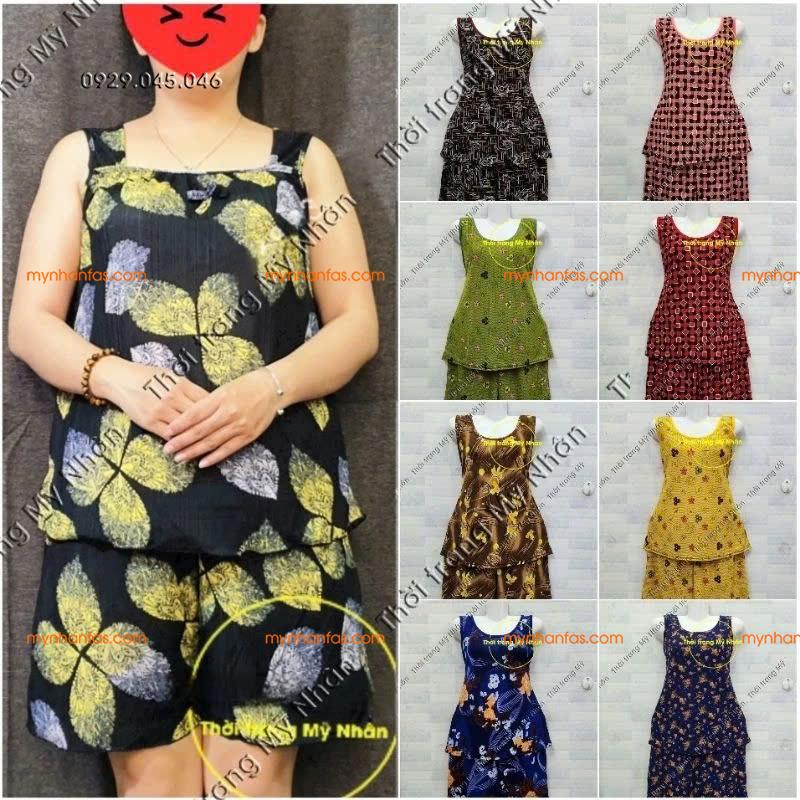 Đồ bộ nữ mặc nhà thun gân quần đùi - MYN752