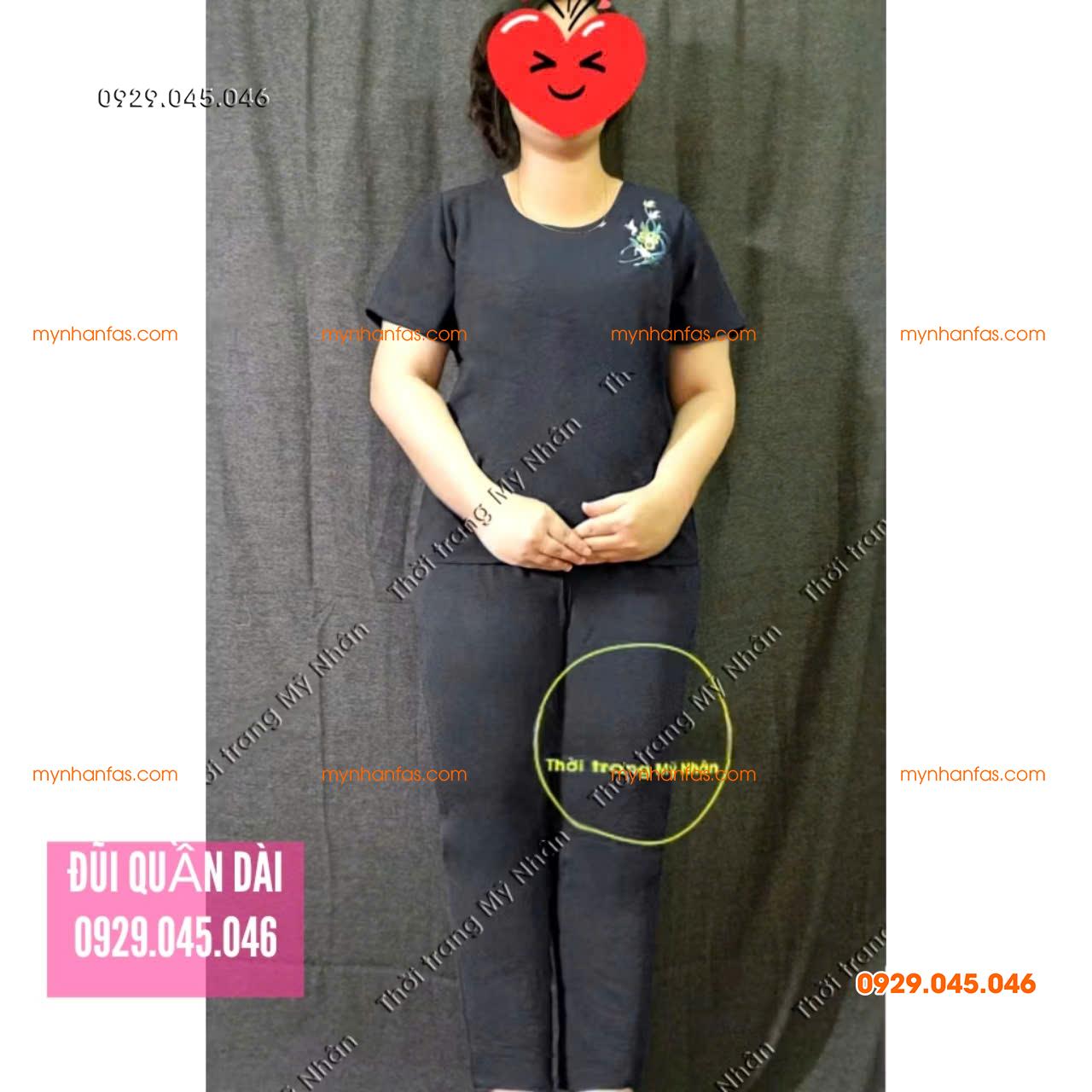 [40-70kg] Đồ bộ trung niên nữ vải đũi quần dài cao cấp thêu hoa nhiều màu đẹp - PN740