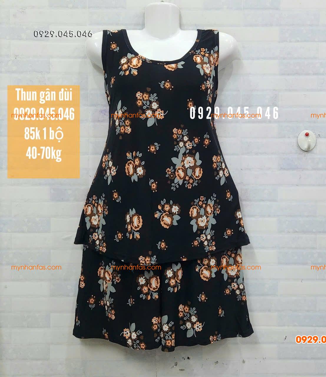 [40-70] Đồ bộ trung niên quần đùi sát nách chất vải thun gân cao cấp loại 1 - PN745FAS