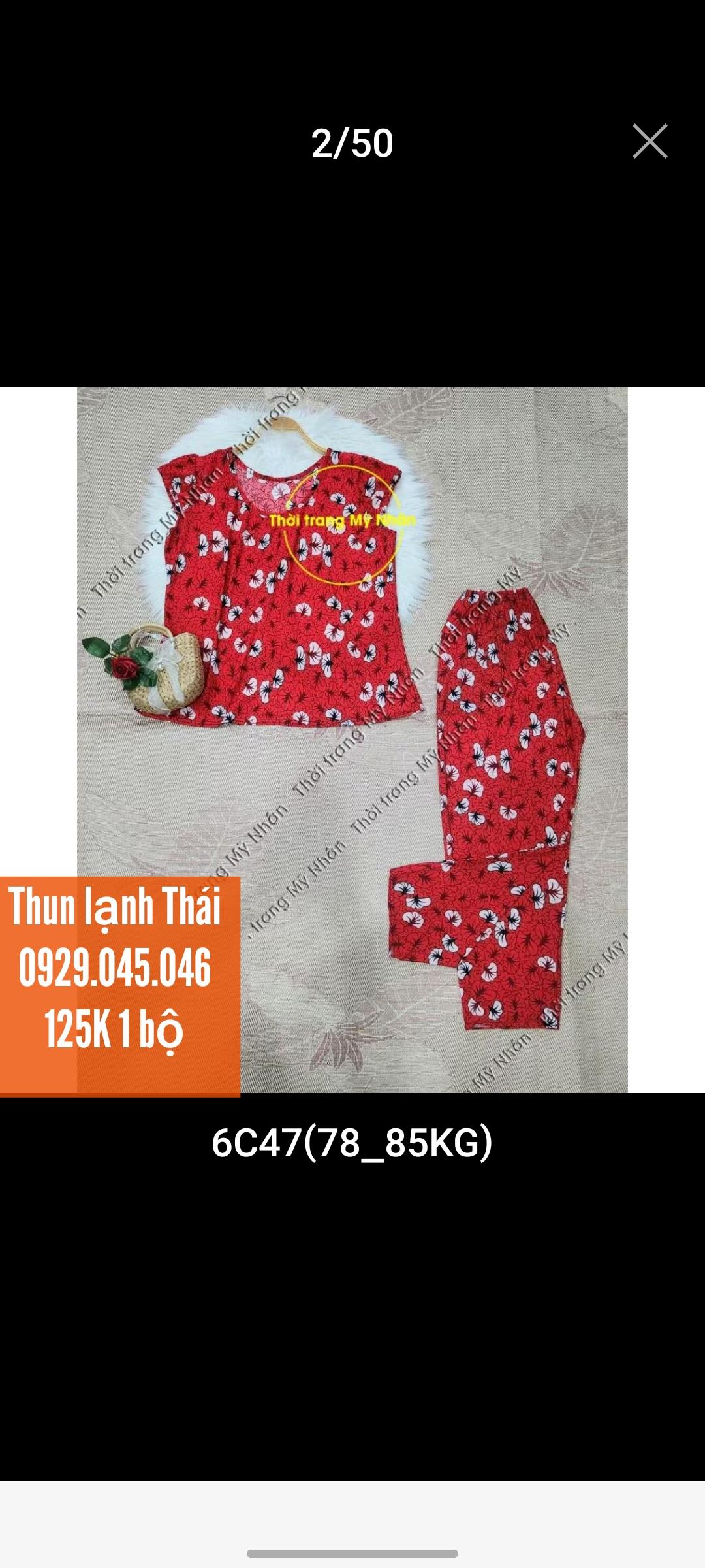 [Bigsize >70kg] Đồ bộ trung niên dài thun lạnh Thái cao cấp, chất vải đẹp - MNFAS751