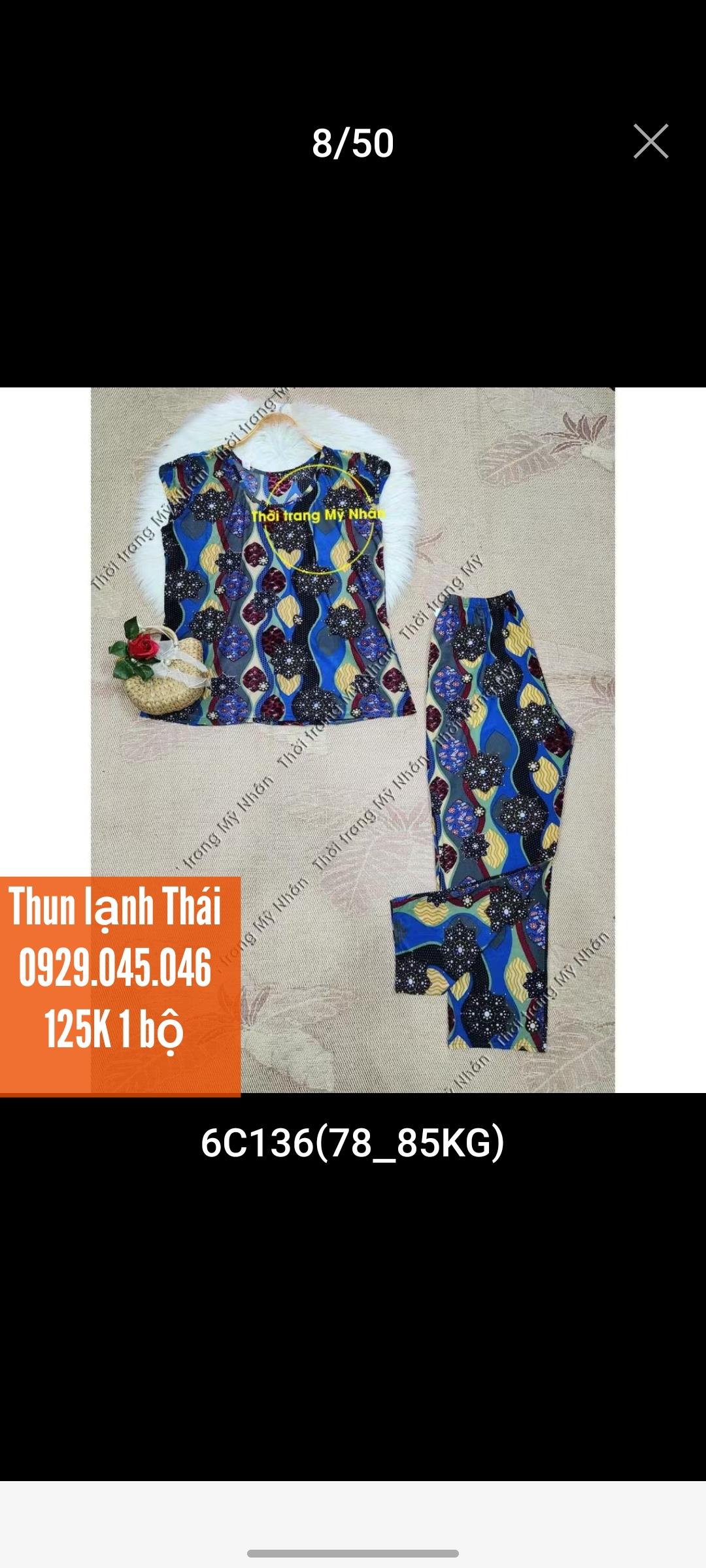 [Bigsize >70kg] Đồ bộ trung niên dài thun lạnh Thái cao cấp, chất vải đẹp - MNFAS751