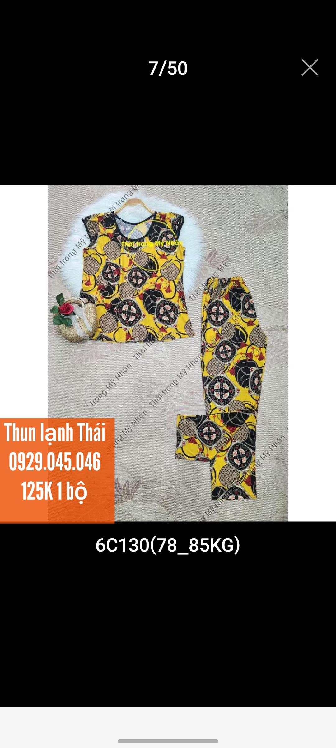 [Bigsize >70kg] Đồ bộ trung niên dài thun lạnh Thái cao cấp, chất vải đẹp - MNFAS751