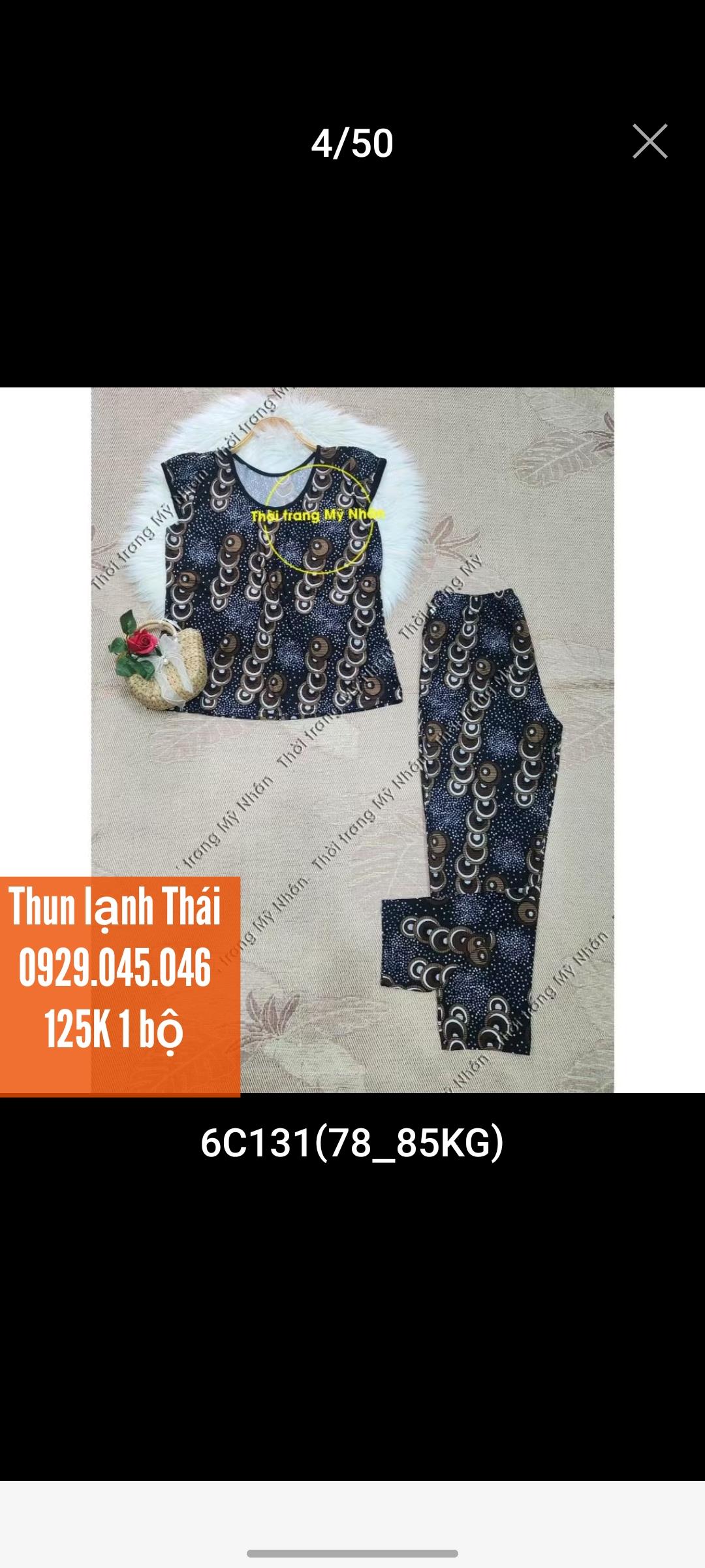 [Bigsize >70kg] Đồ bộ trung niên dài thun lạnh Thái cao cấp, chất vải đẹp - MNFAS751