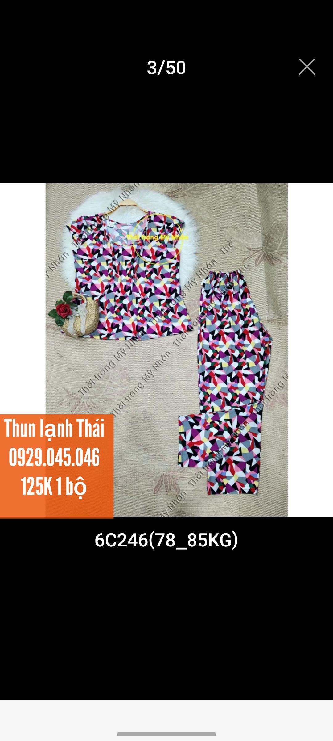 [Bigsize >70kg] Đồ bộ trung niên dài thun lạnh Thái cao cấp, chất vải đẹp - MNFAS751