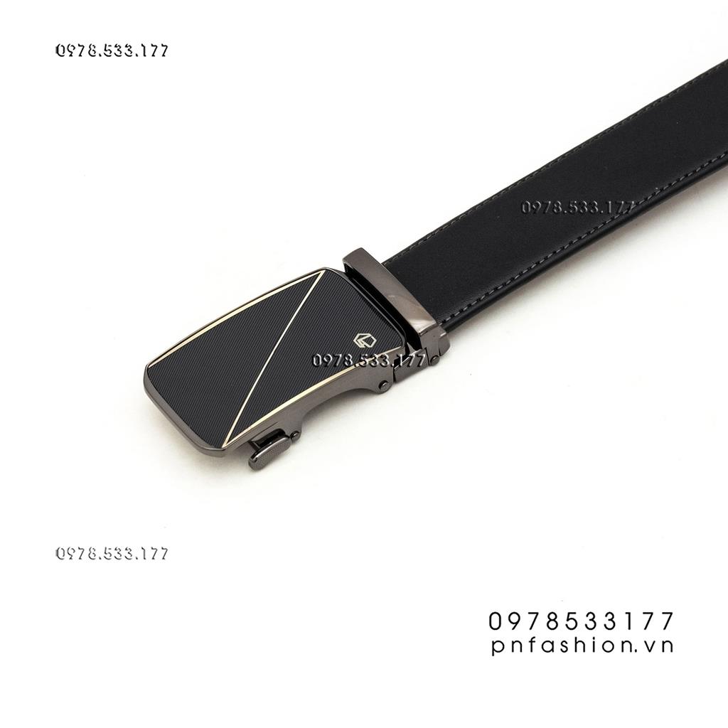 Thắt lưng nam khóa tự động EMO da bò Nappa (3.5cm) - PNMNT4-09